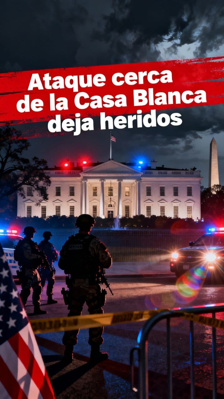 Ataque cerca de la Casa Blanca deja heridos