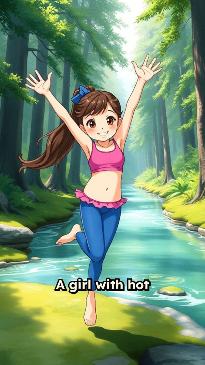 Jumping Jacks in Bright Workout Gear