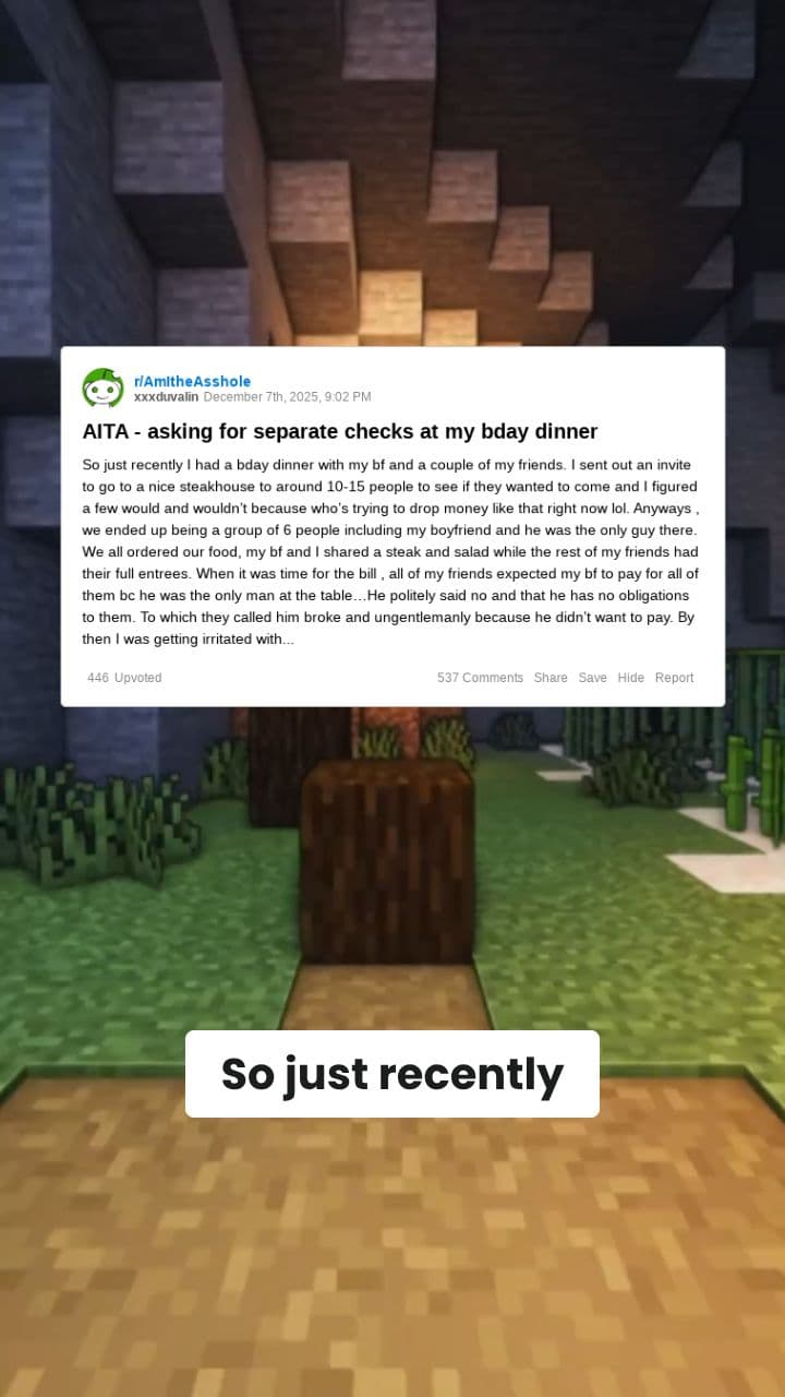 Birthday Dinner Bill Dilemma