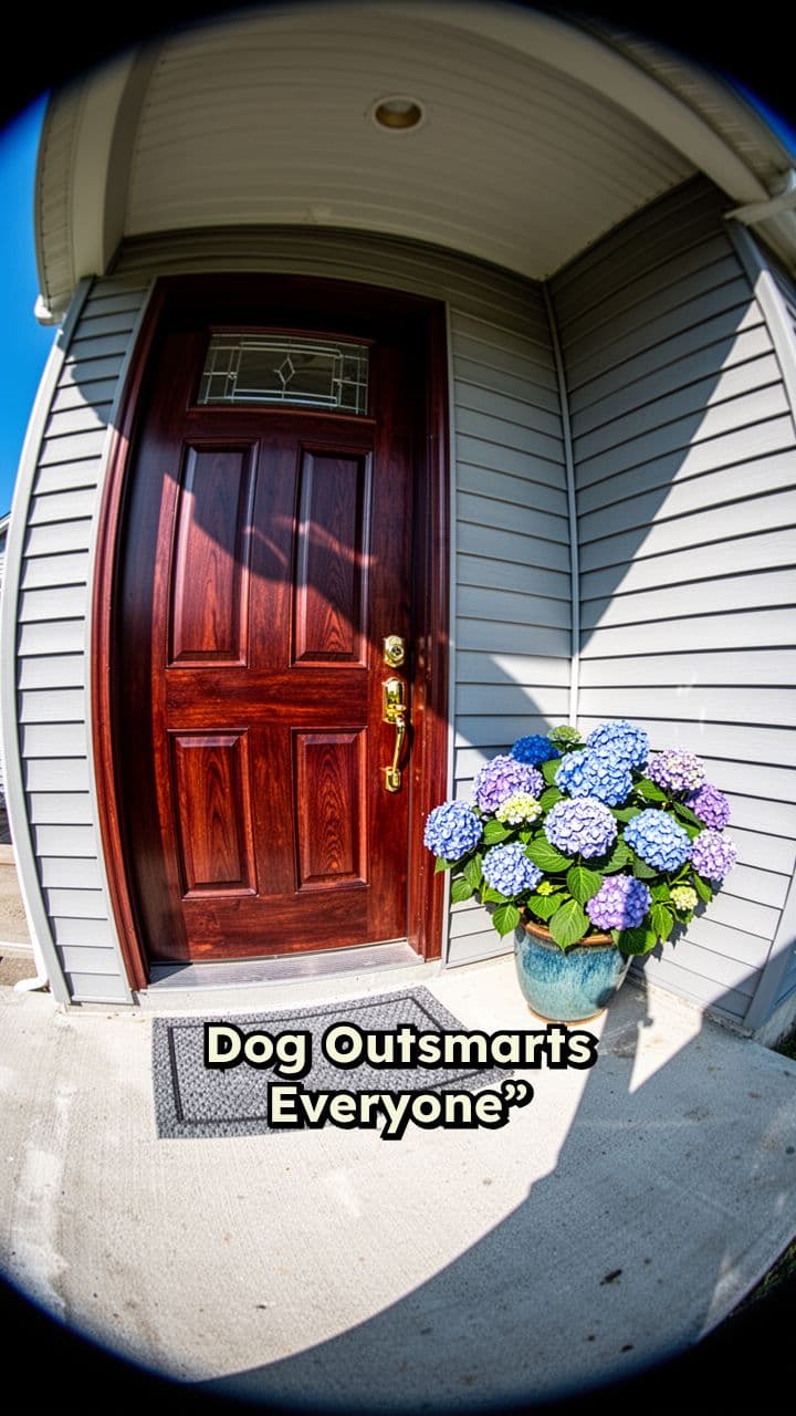 Dog Steals Package Through Door