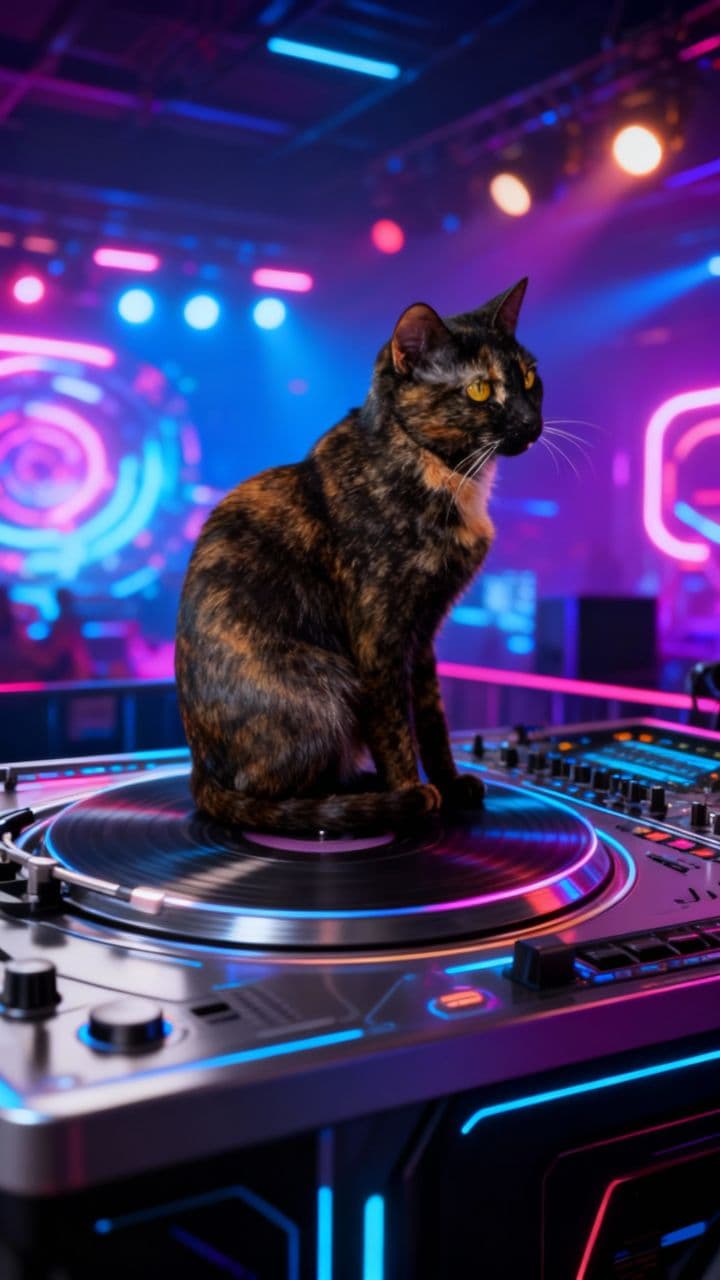 Psytrance DJ Cat
