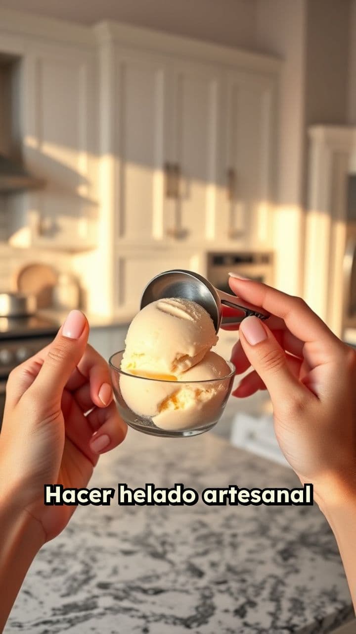 Helado artesanal de calidad en casa
