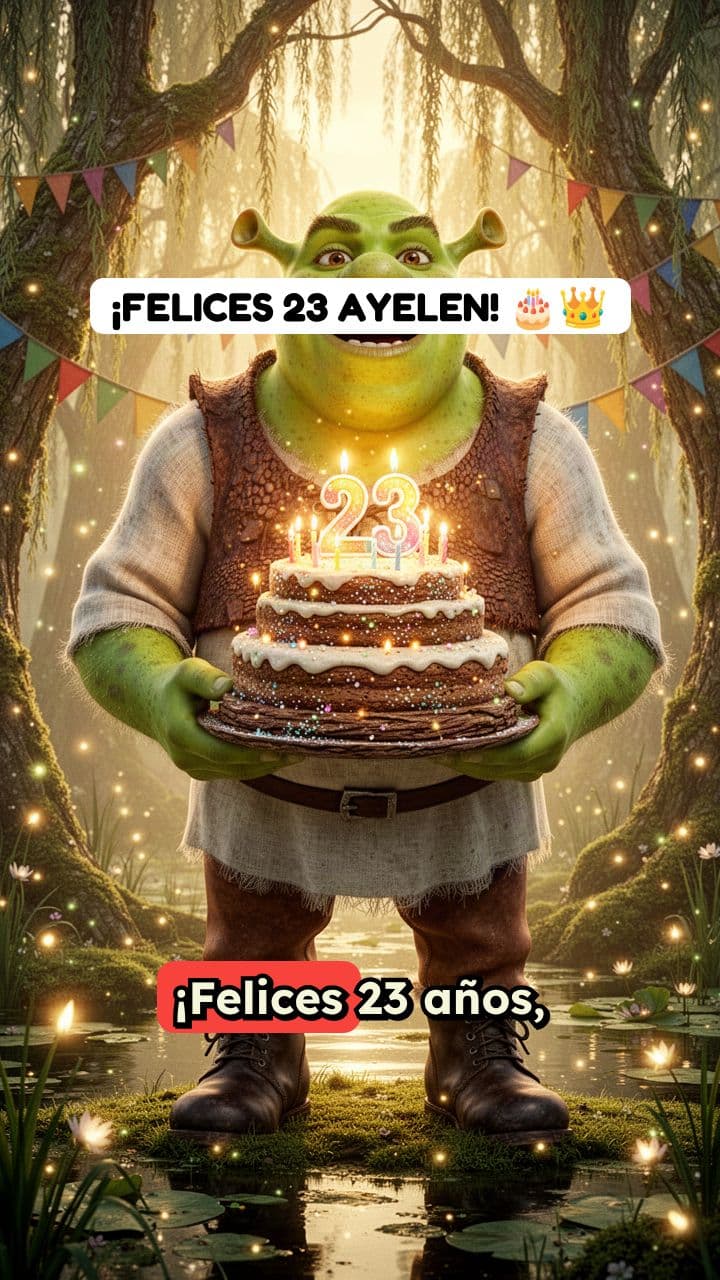 Feliz Cumpleaños 23 Ayelen - Edición Cuento de Hadas