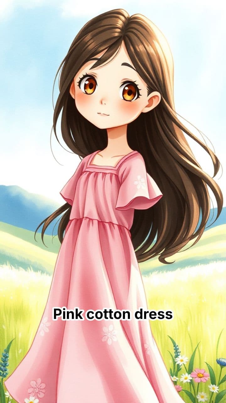 Floral Pink Cotton Dress