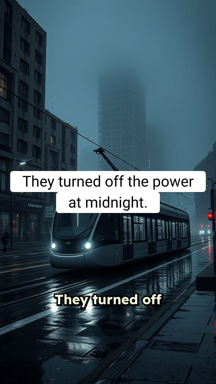 One Minute After the Last Tram Stopped