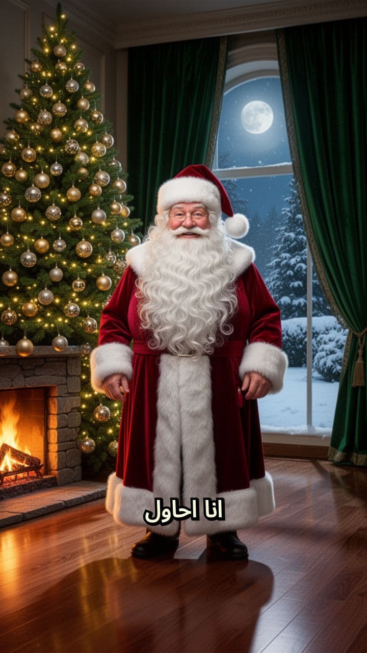تهنئة سانتا لماجدة بالعام الجديد