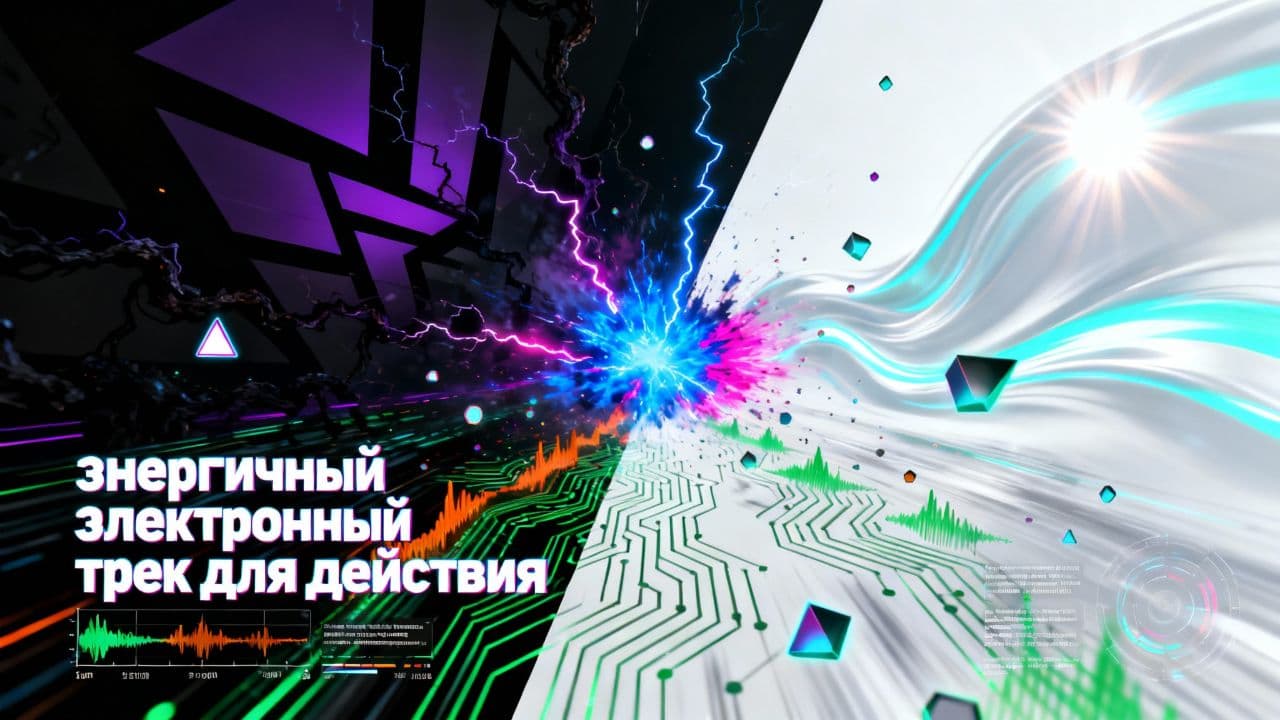 Энергичный электронный трек для действия