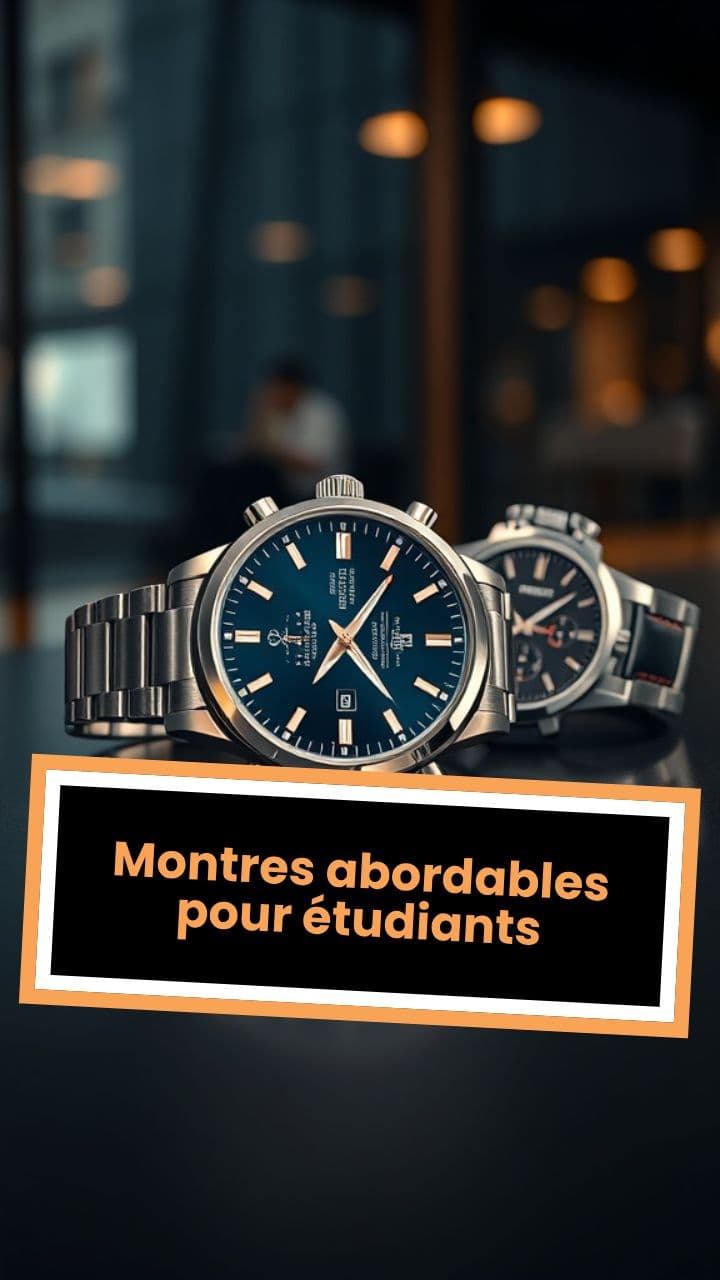 Montres abordables pour étudiants