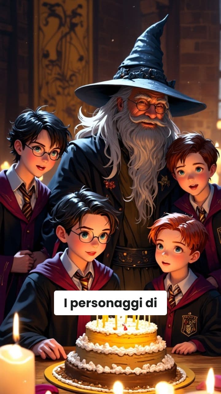 Auguri a Timothy dai personaggi di Harry Potter