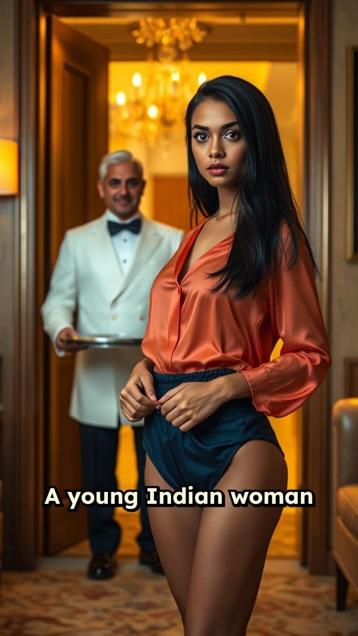 Embarrassed by Waiter’s Sudden Entry