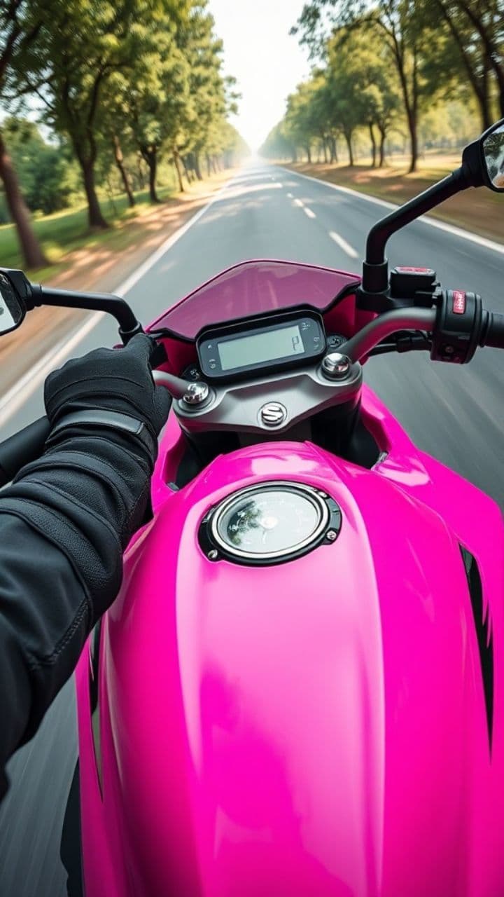 Pink Gixxer POV Ride