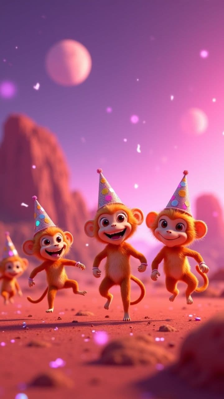 Mars Monkey Party Vibes
