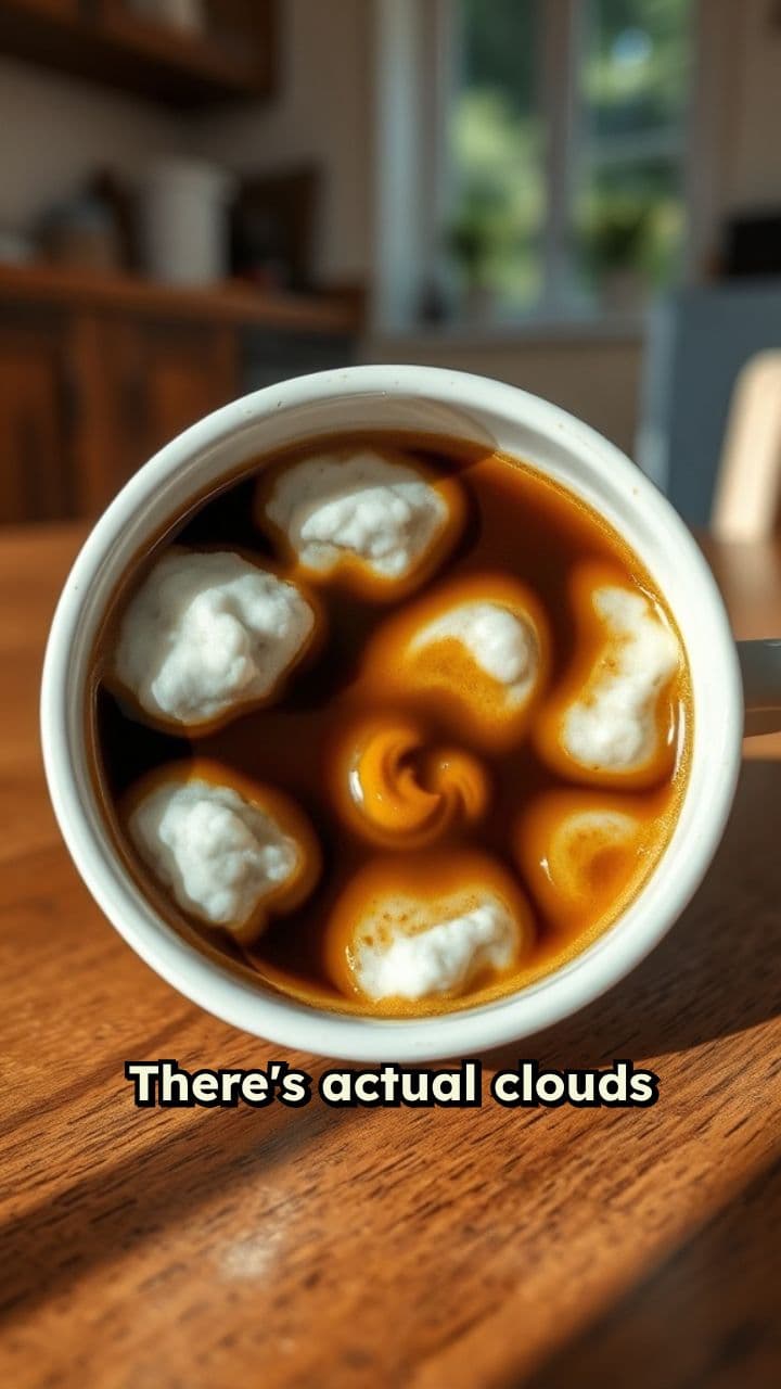Cloudy Coffee: A Thermodynamic Surprise