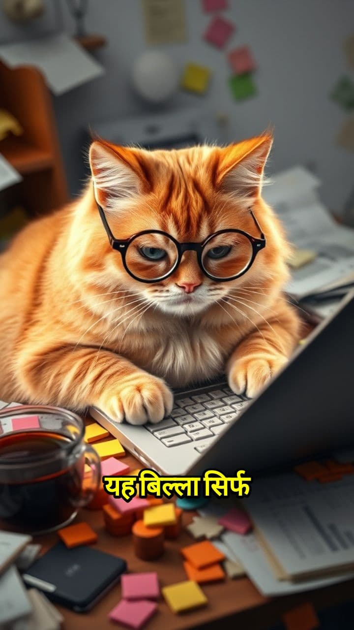 The Stressed Office Cat