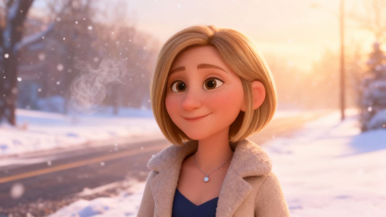 #7335-Winter Roadside Encounter