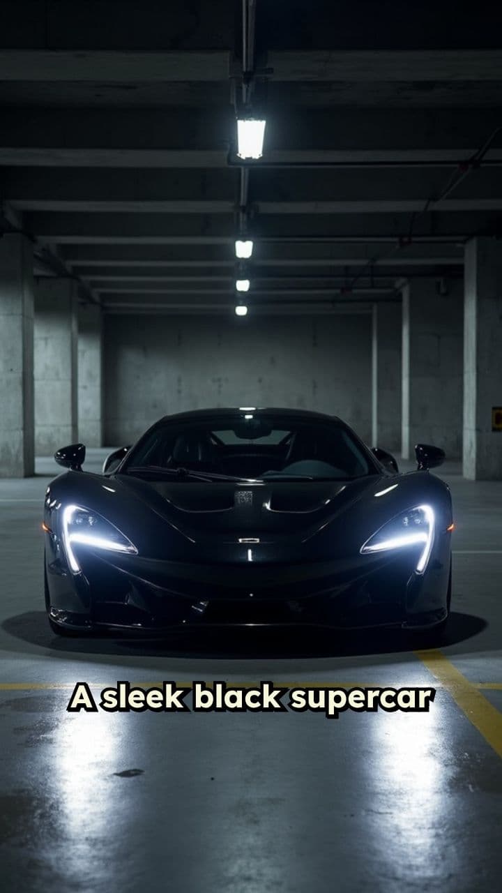 Underground Elegance: A Supercar Arrival