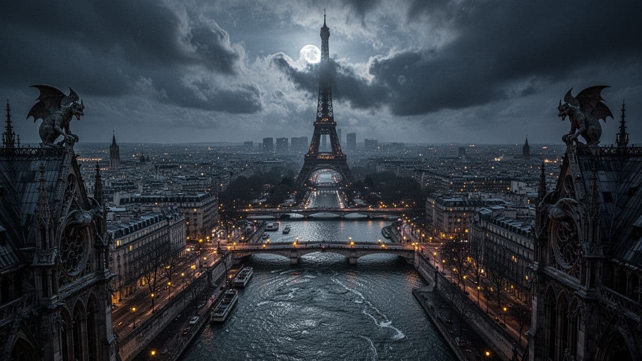 Eiffel Eyes in the Night