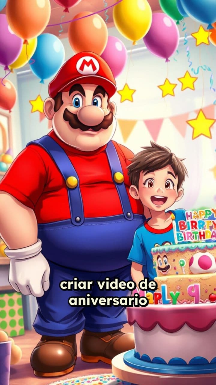 Aniversário do Dudu com Mario Bros