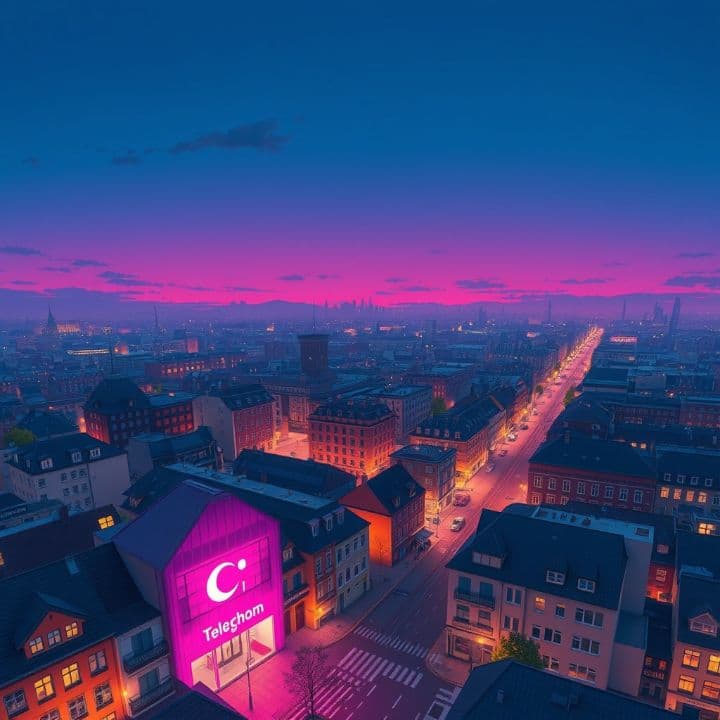 Raketenstart im Telekom Block