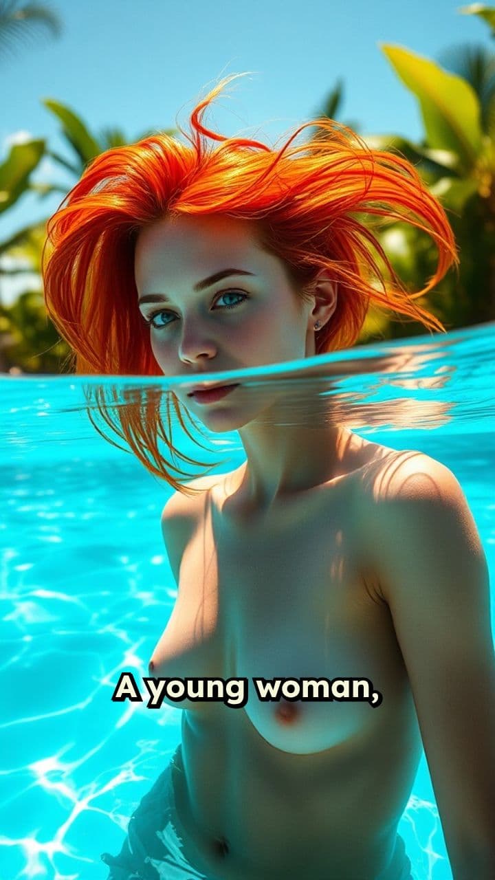 Poolside Elegance in Red