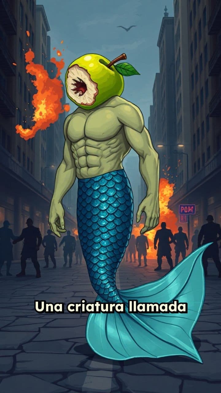 La caída de Pedro, la criatura.