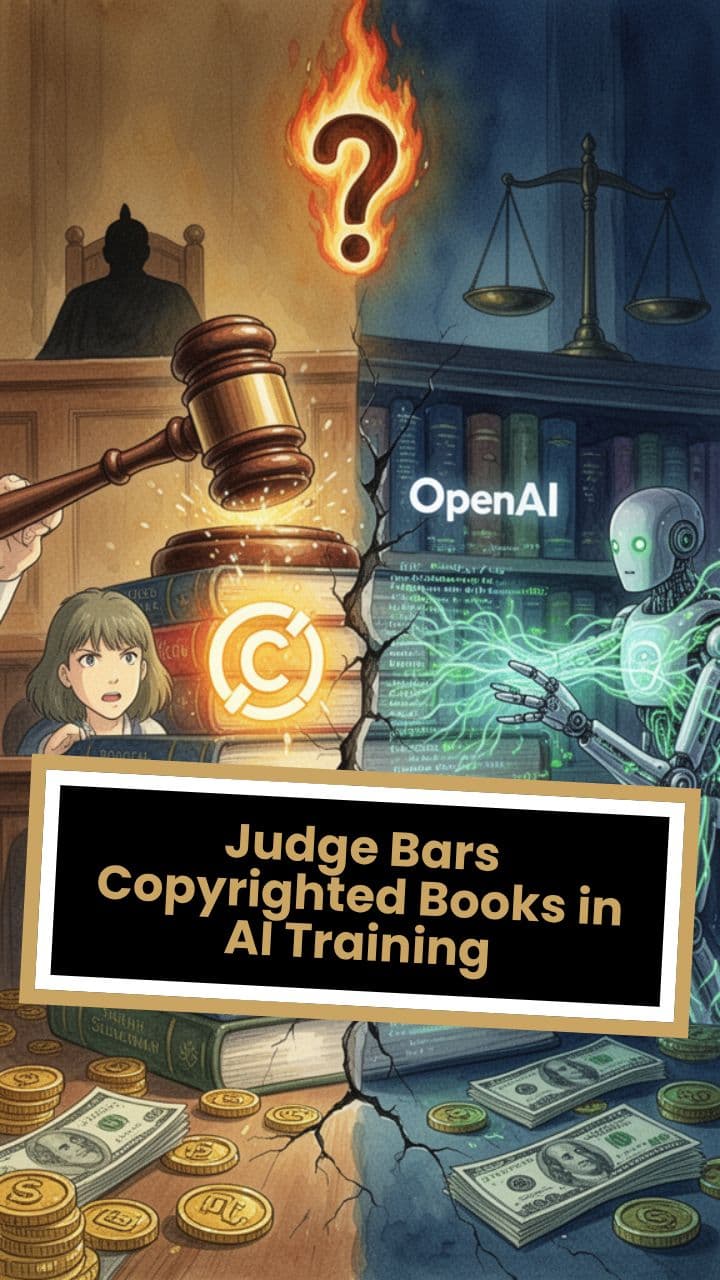 Judge Bars Copyrighted Books in AI Training
