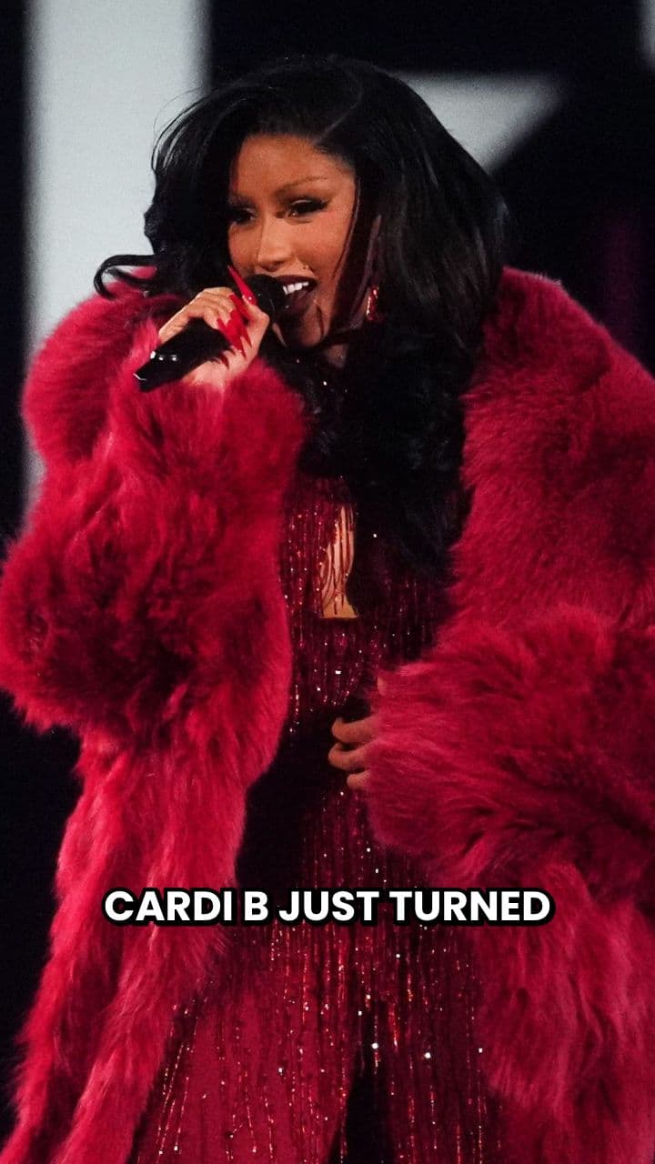 Cardi B Turns Umbilical Cord into Gold Heart