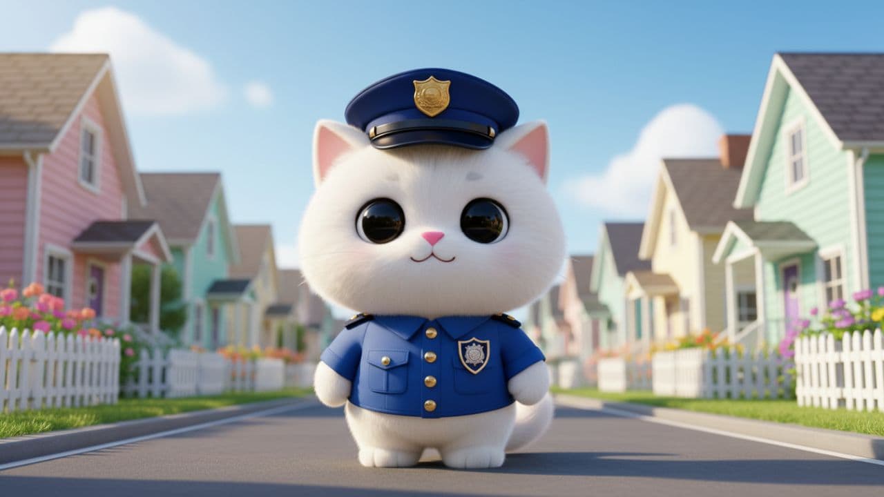Police Cat Keeps Us Safe