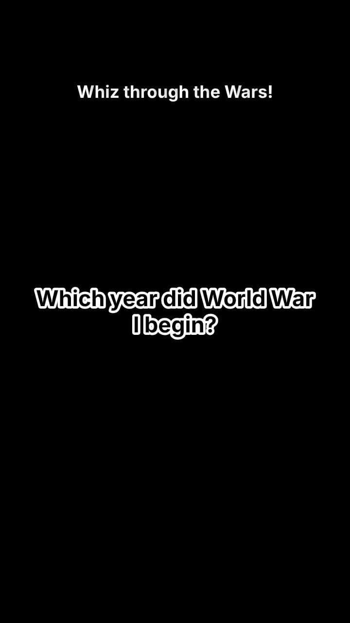 Whiz through the Wars!