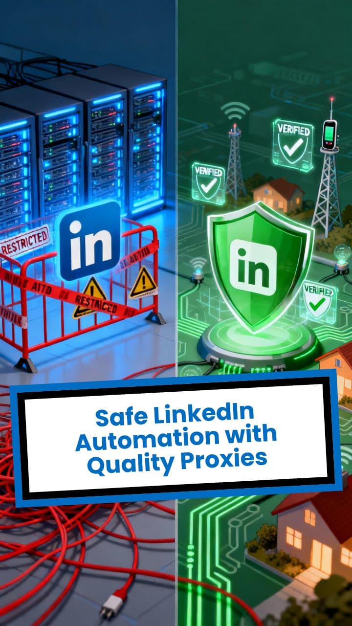 Safe LinkedIn Automation with Quality Proxies
