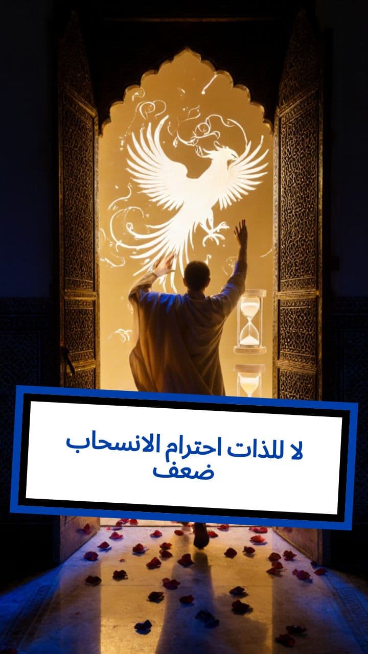 الانسحاب احترام للذات لا ضعف