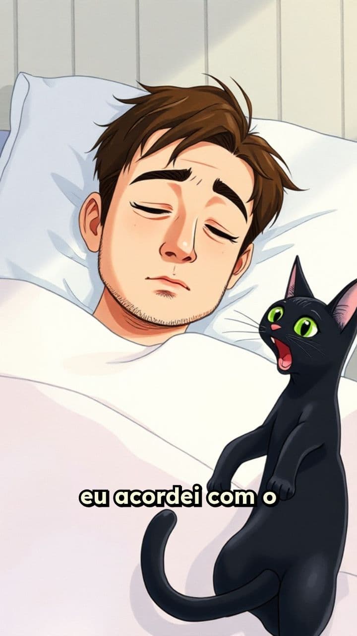 O gato e suas escolhas matinais