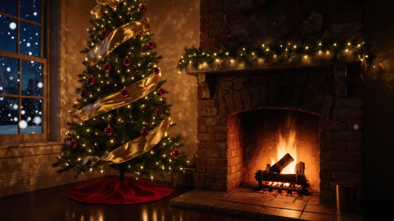 Cozy Christmas Night Wallpaper