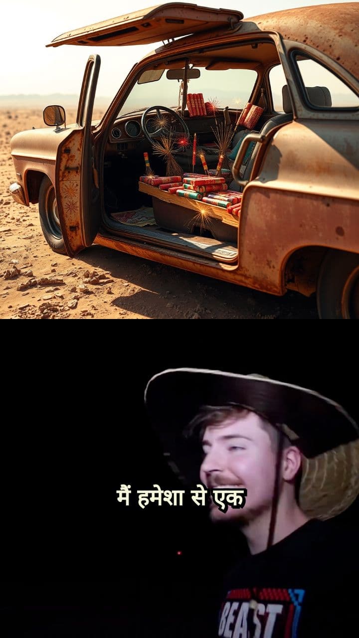 Exploding a Car with Fireworks!