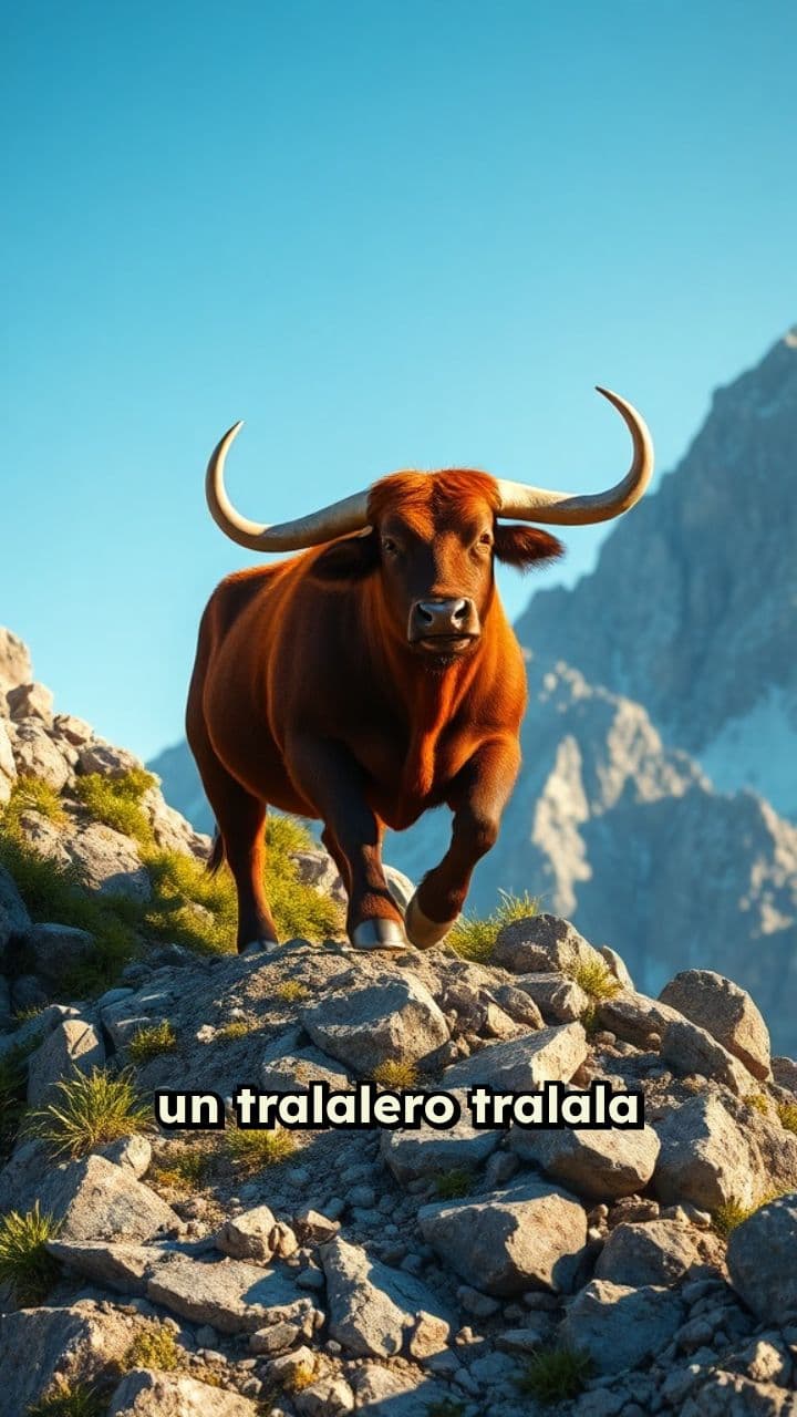 Un tralalero a la muntanya