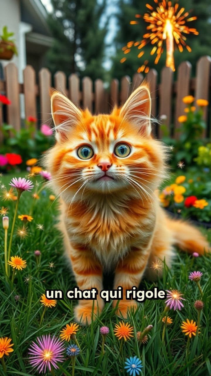Le chat pyromane du jardin