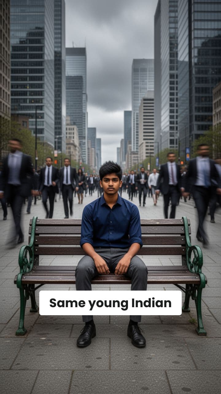 Alone on a Crowded Street