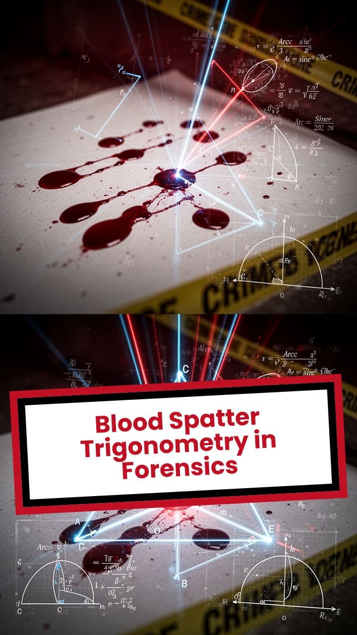 Blood Spatter Trigonometry in Forensics