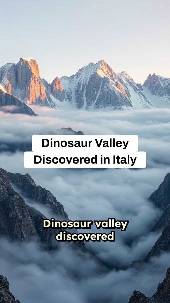 Dinosaur Valley in Northern Italy