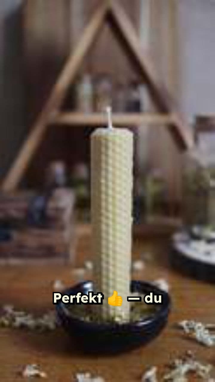 Kerzenlicht im safirblauen Raum