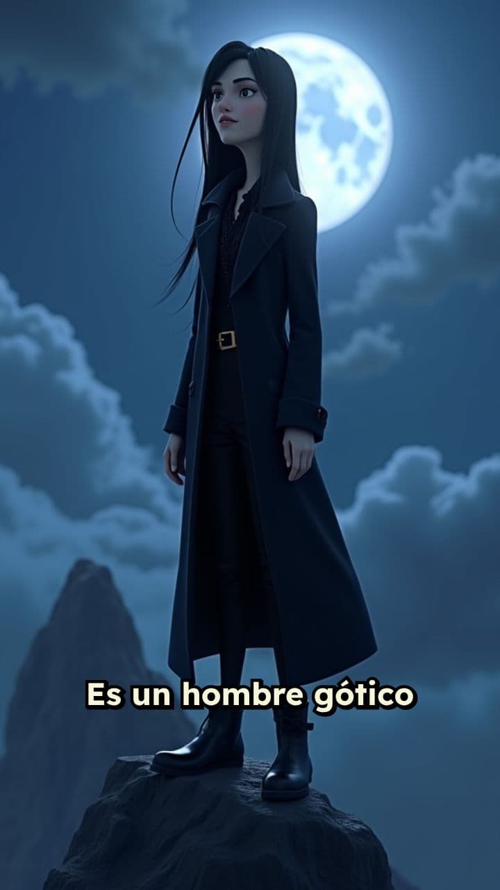 Hombre Gótico en la Cumbre Montañosa