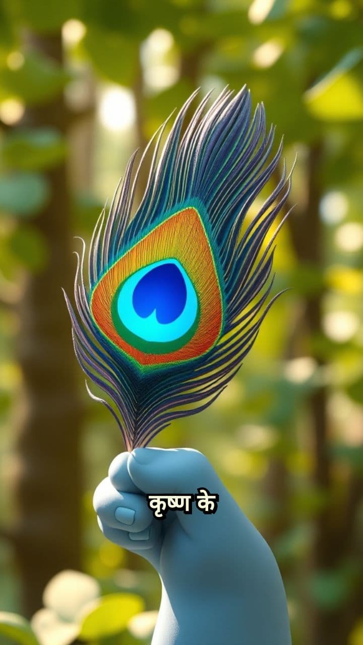 कृष्ण का मोरपंख: शक्ति और कोमलता