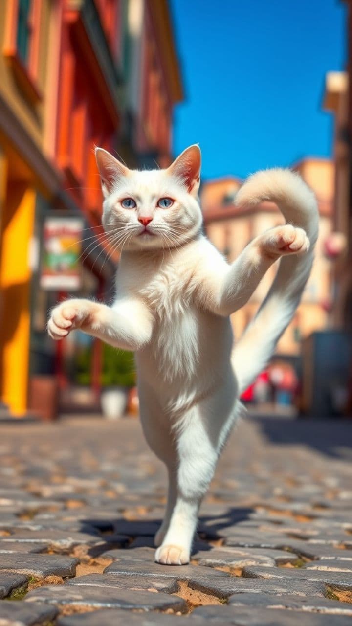 A Cat's Playful Escape