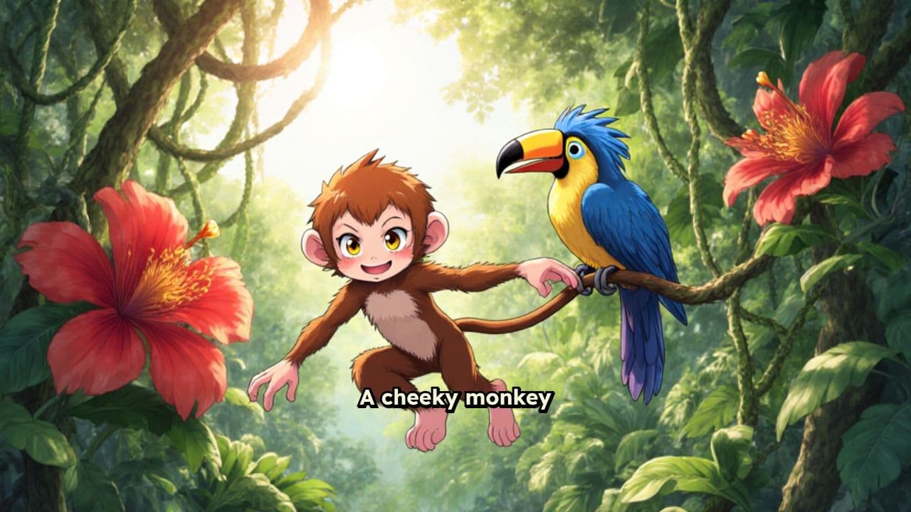 Monkey Mischief in the Jungle