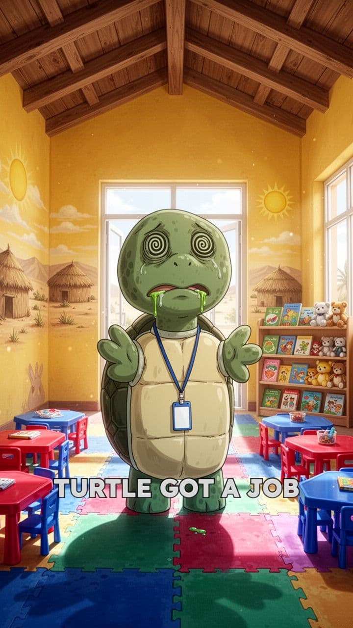 Turtle at the Somali Day Care Center