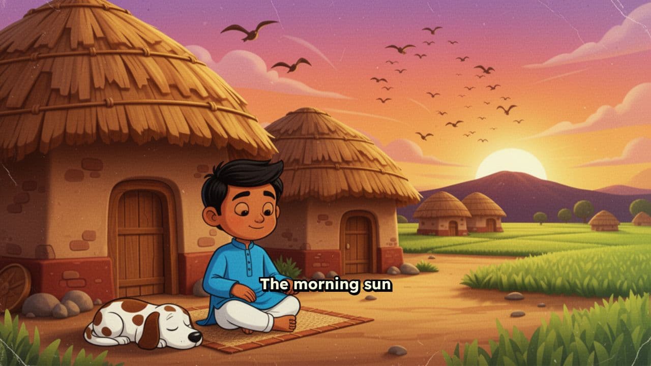 A Peaceful Village Morning