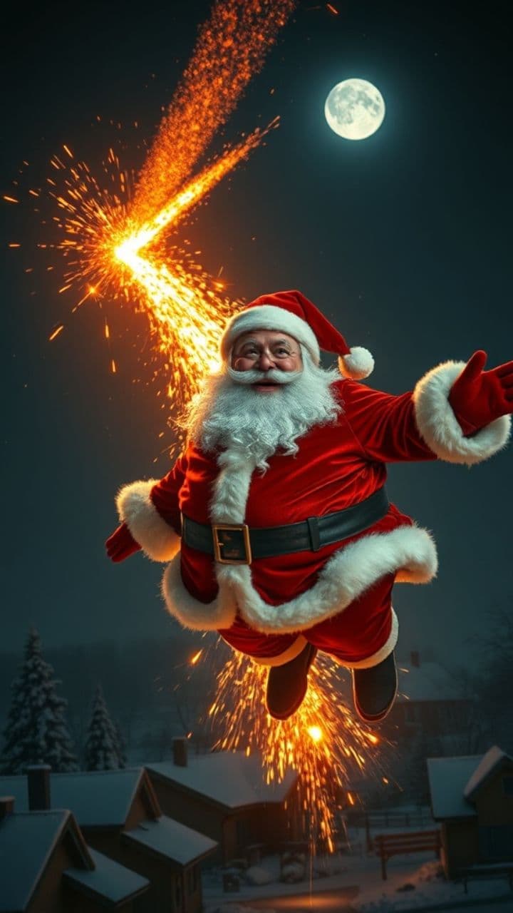 Santa Yeeted Off the Roof