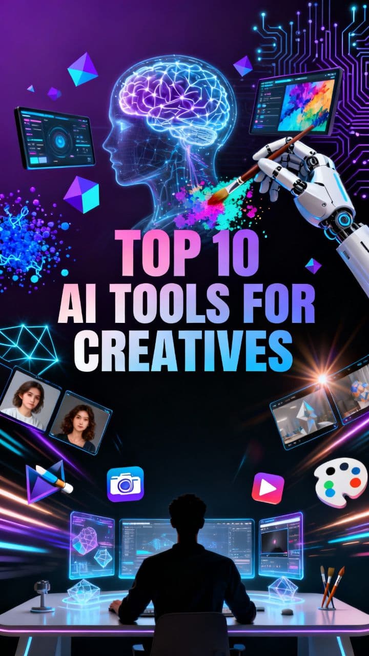 Top 10 AI Tools for Creatives