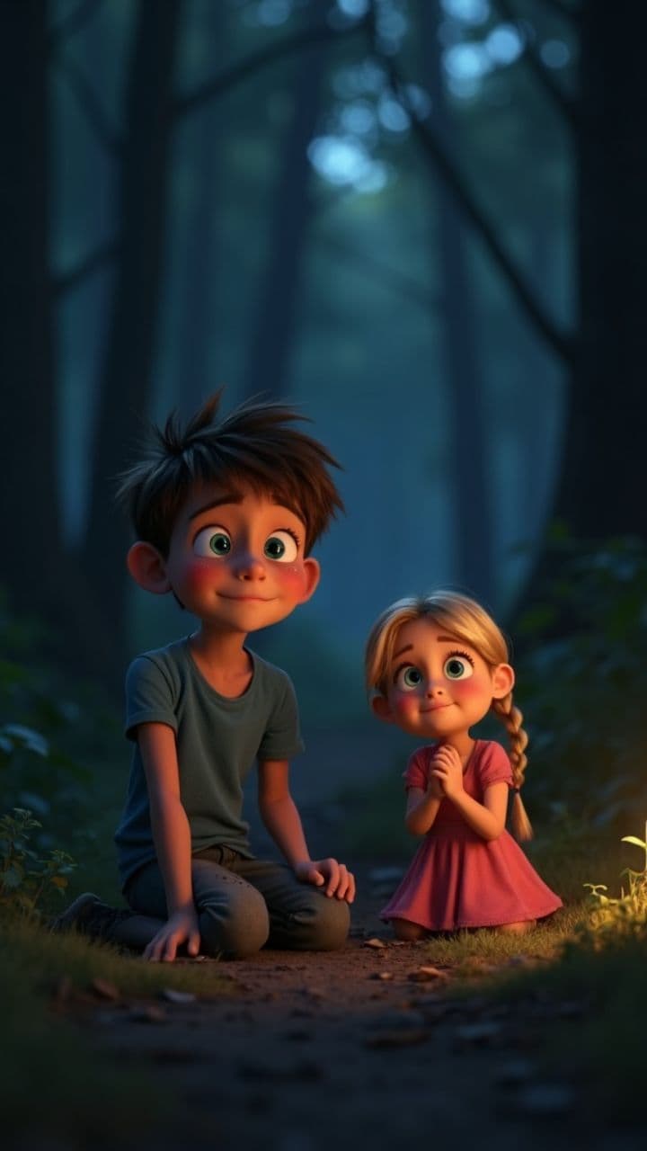 Kneeling in Darkness