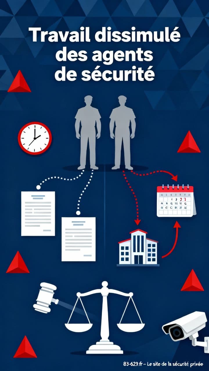 Travail dissimulé des agents de sécurité